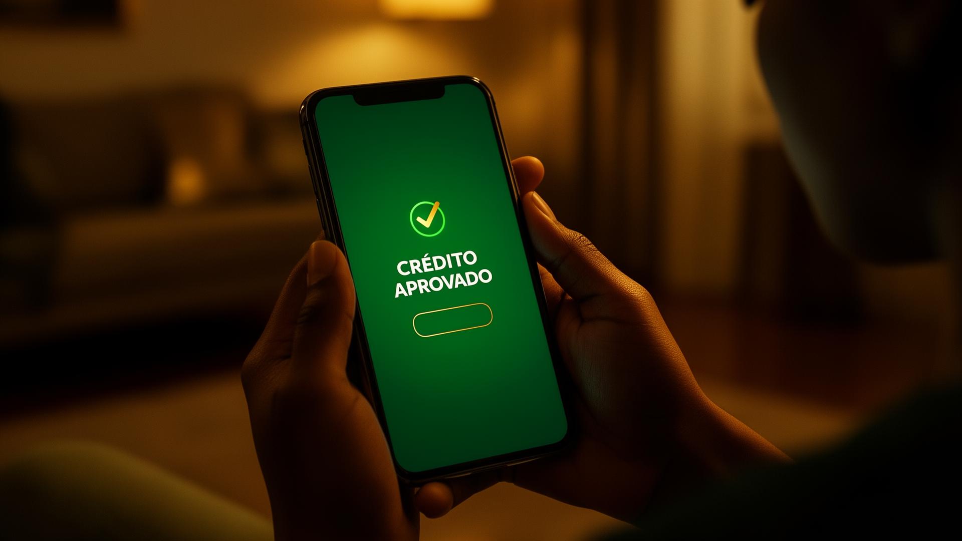 Crédito aprovado no celular